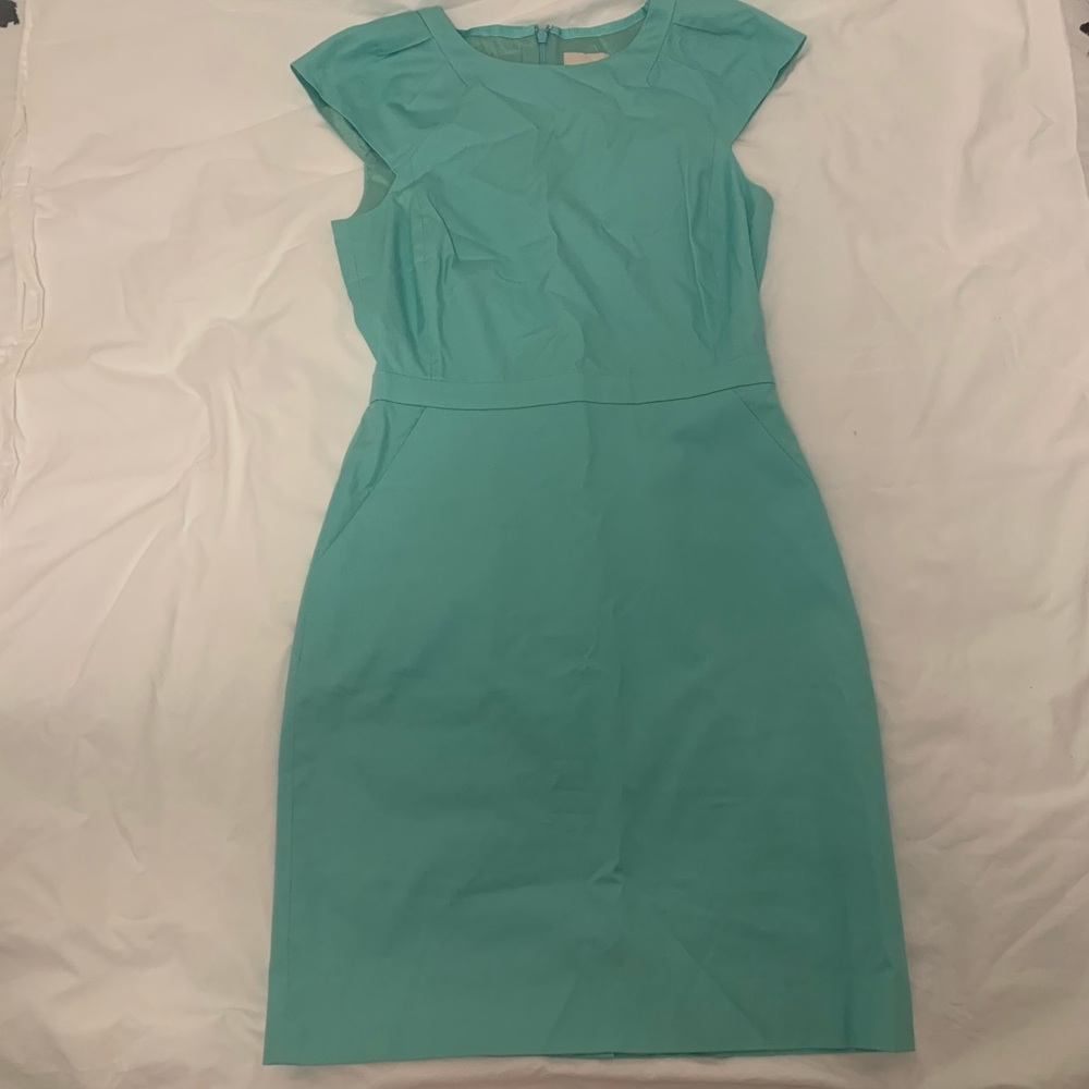 JCrew Factory Tiffany Blue Shift Dress